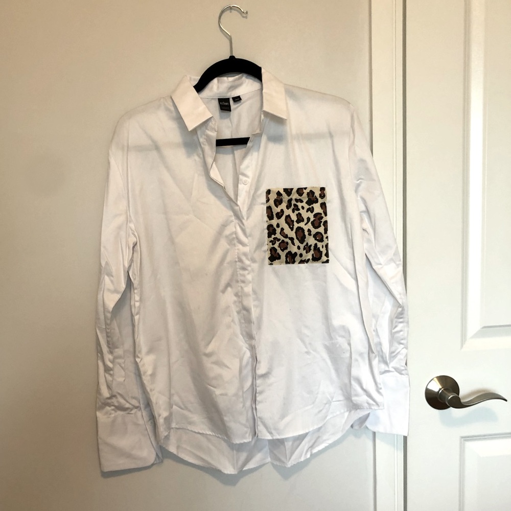 White Button Down Blouse